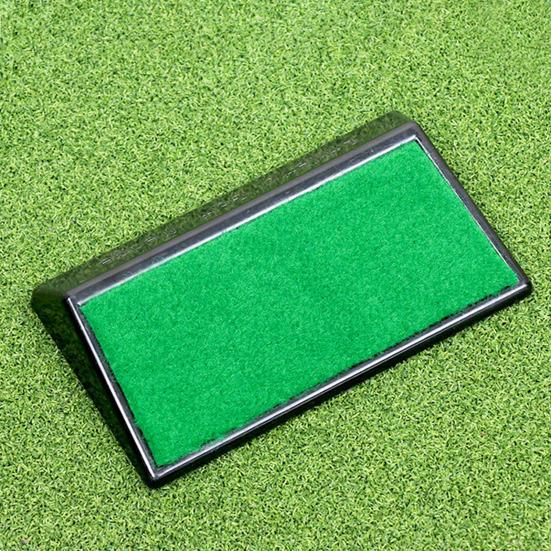 Golfsvingtræner Kompakt Bærbar Nem at Bruge 15-Graders Justeringskorrektion Pedal Fodkiler Golf Træningshjælp