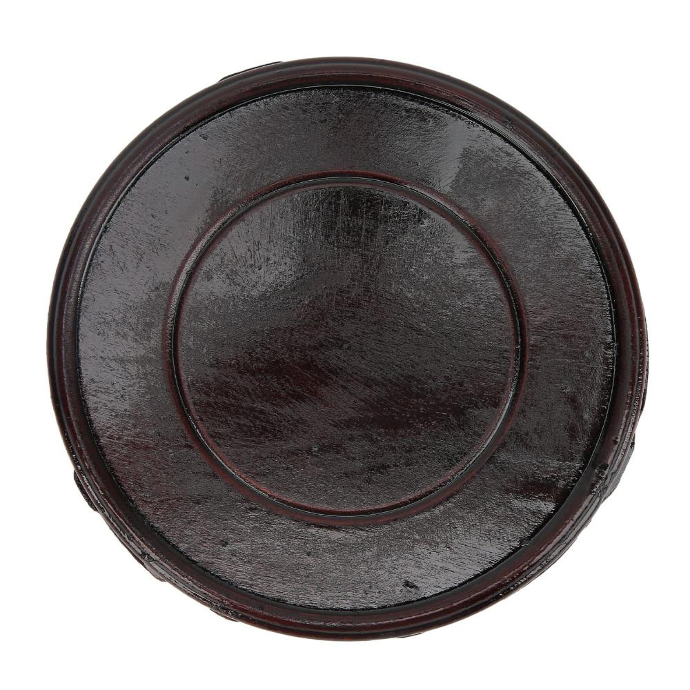 Round Round Wooden Base Height 2.5 Cm Wooden Pedestal Base Home Decoration Stand  Bonsai Display