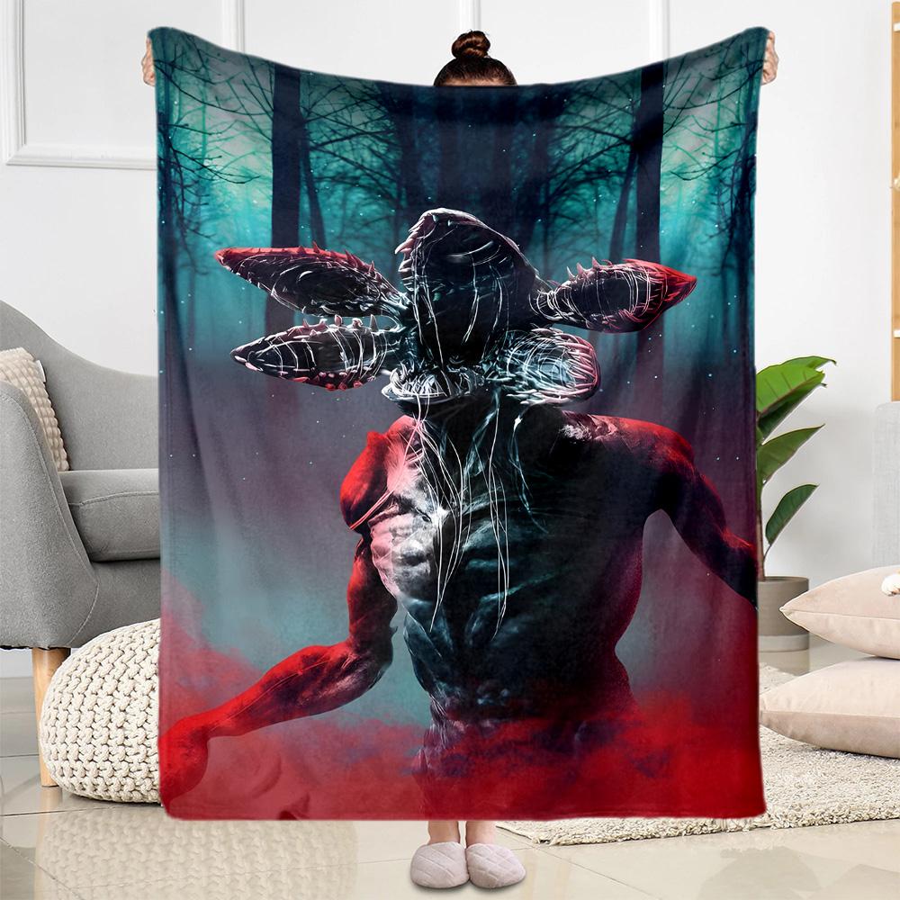 Stranger Things  Blanket Suitable for sofas,travel, living rooms also a good gift for friends and family Suitable for all seasons.