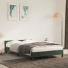 VidaXL Bed Frames with Headboard Slat Base Upholstered Bed Slat Frame Double Bed Adult Bedroom Furniture Green 347564