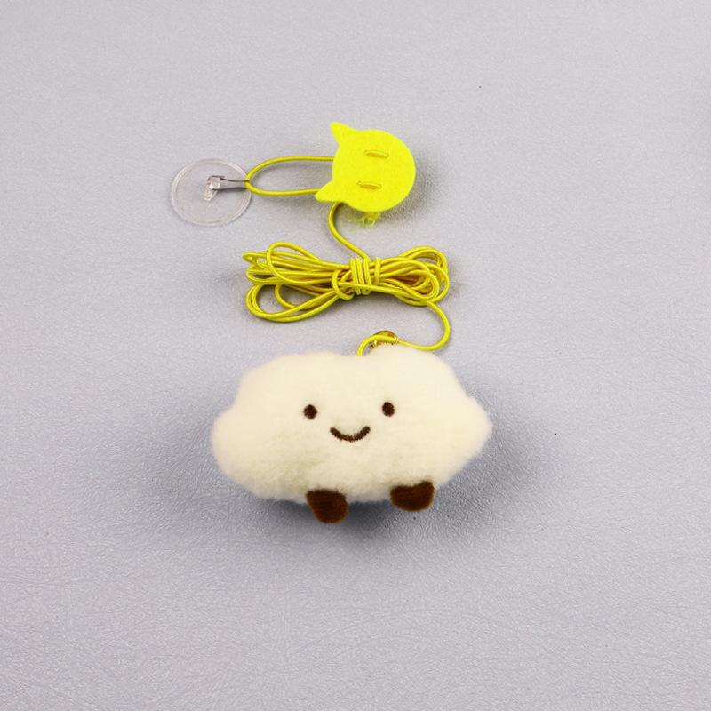 Retractable Cat Teaser: Feather Door Hanging Toy for Self-Play & Boredom Relief