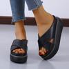 Fashion Summer Shoes Woman 2025 Fashion Platform Slippers Slides Women Designer Sandals Ladies Casual Slip-on Thick Heel Beach Shoes