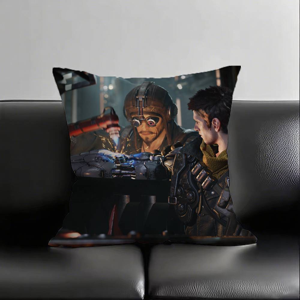 1pc The First Descendant Game Pillow Case Fashion Square Pillowcase Bedroom Sofa Room Ins Decoration Leisure