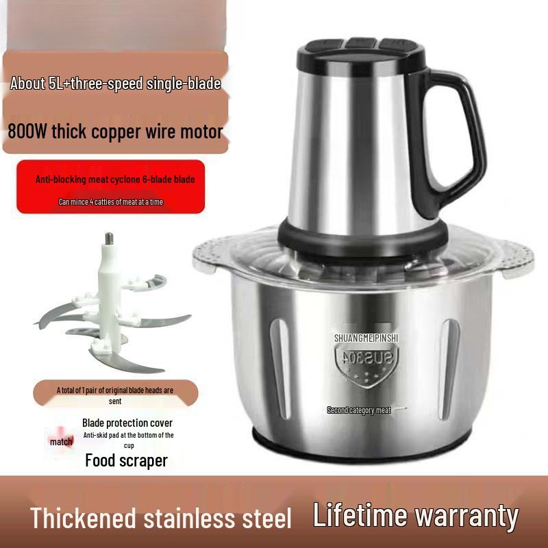 High-Power Multifunctional Meat Grinder and Food Processor