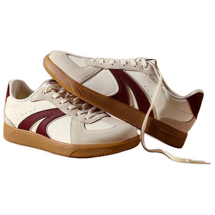 Anta TT Shoes T-Head Training Casual Versatile Durable Lightweight Low-Top Skate Shoes Women sneaker White Red 922518009-4