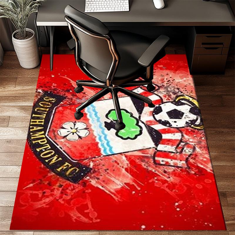 Fc Crest Design Printed Office Carpet Chair Cushion Entryway Rug, Rugs for Living Room, Bedroom Christmas gifts
