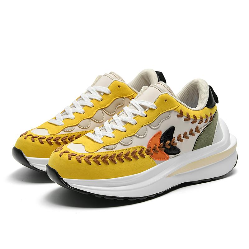 Street Trend Couple Shoes Outdoor Sports Shoes Embroidered Pattern Men S And Women S Shoes Breathable Lightweight Running Shoes 43