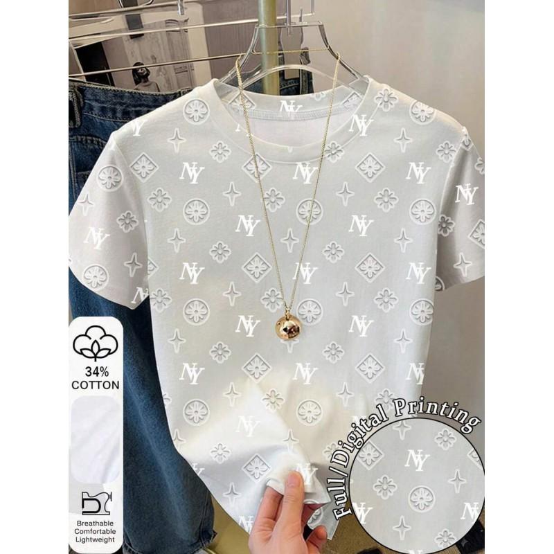 2025 Mens/Womens Comfortable Round Neck Short Sleeve T-Shirt With 3D Digital Print Urban Casual Style
