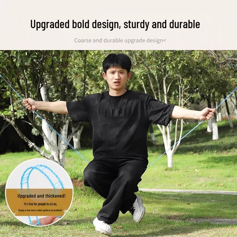 Windproof Non-Slip Clothes Drying Rope for Indoor/Outdoor Use