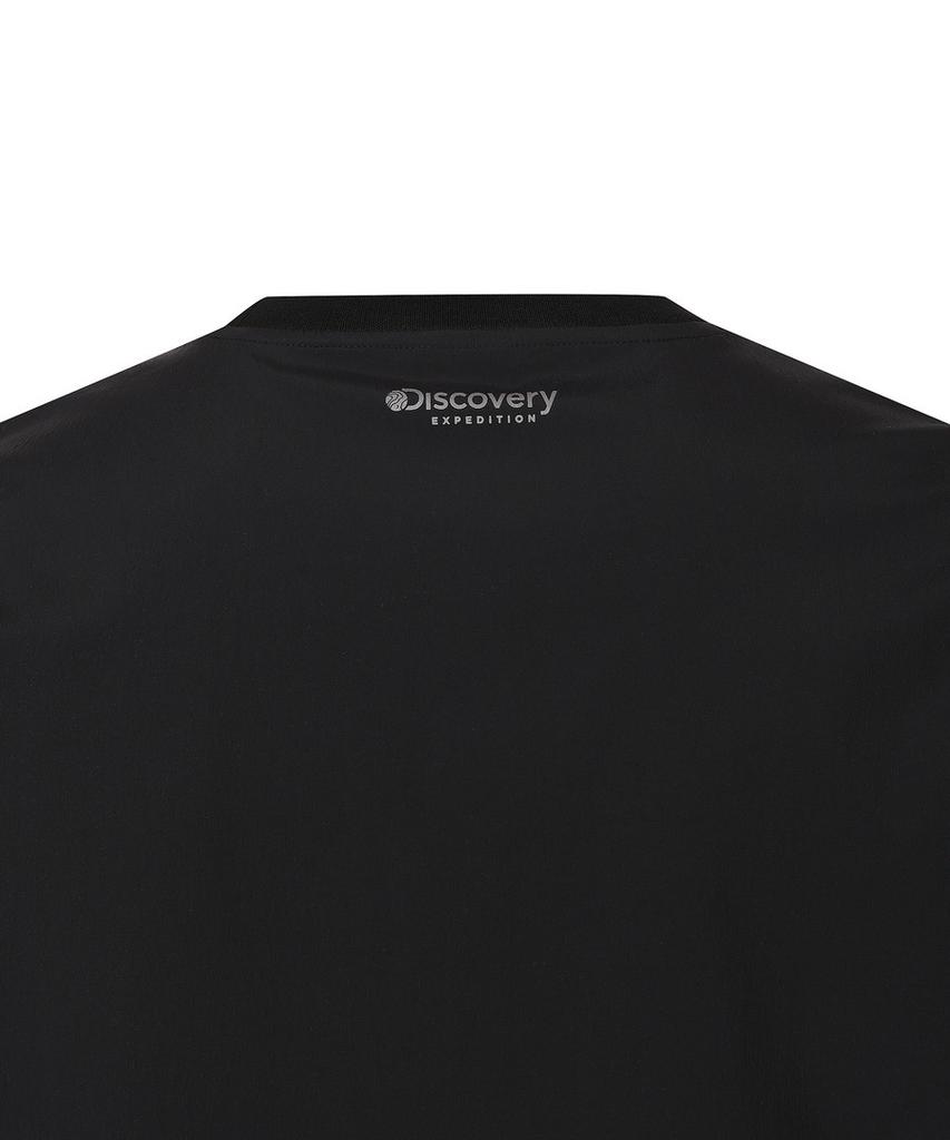 DISCOVERY EXPEDITION Uni Freshvent Essential Woven Short Sleeve T-Shirt (Black)