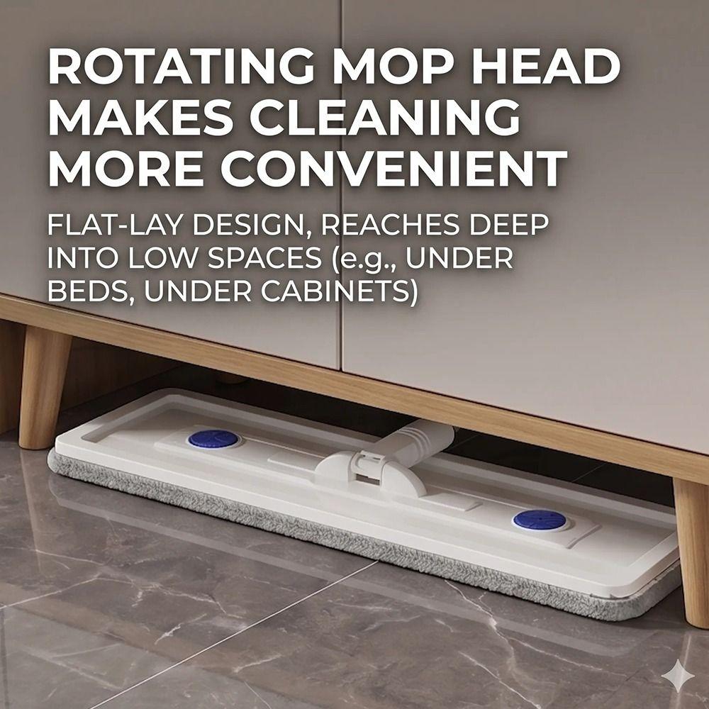 360 Degree Rotation Flat Mop Self Cleaning Hand-free Mop Durable Squeeze Mop  Cleaning Tool
