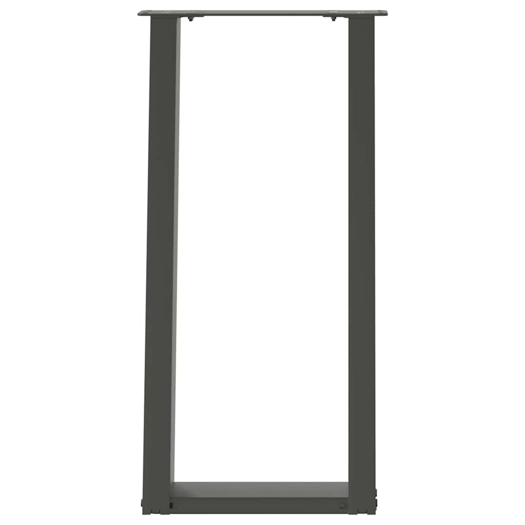Vidaxl Nogi Do Stołu Konsolowego, 2 Szt., Antracyt, 28X(72-73)Cm, Stal