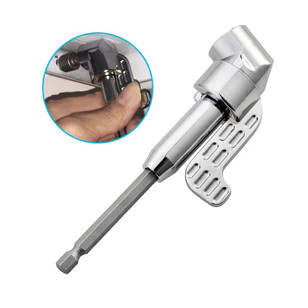 105° Angle Screwdriver Hexagonal Shank Angle Screwdriver Electric Drill Long and Short Corner Wrenches Adjustable Flexible Shaf