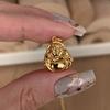 Ancient Small Shufo Necklace, Exquisite And Small, Bare Body, Smiling Buddha, Big Belly Buddha, Hanging Mouth, Collarbone Chain.