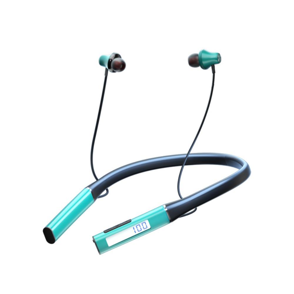High Sound Quality 0 Delay Game Hanging Neck Power Display Ultra Long Life Sports Headphones