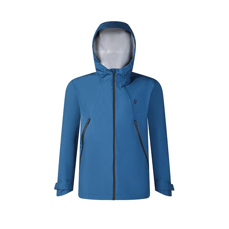 FILA Fashionable Versatile Casual Hooded Woven Jacket Men Jackets Ice-Mist-Blue A11M511719FBU