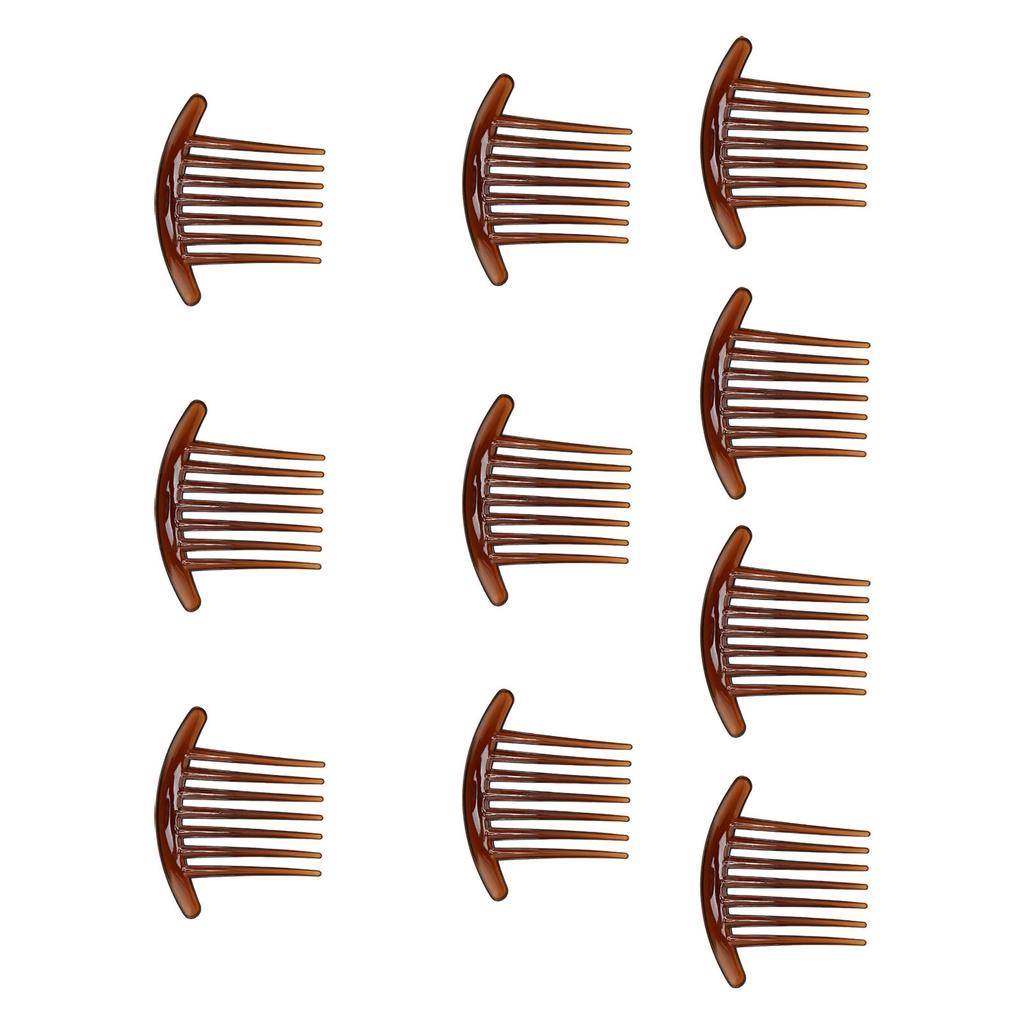 10 Stück Haarseitenkämme Glatte Abgerundete Kanten Elegant Mode ABS Haarnadelkämme für Mädchen