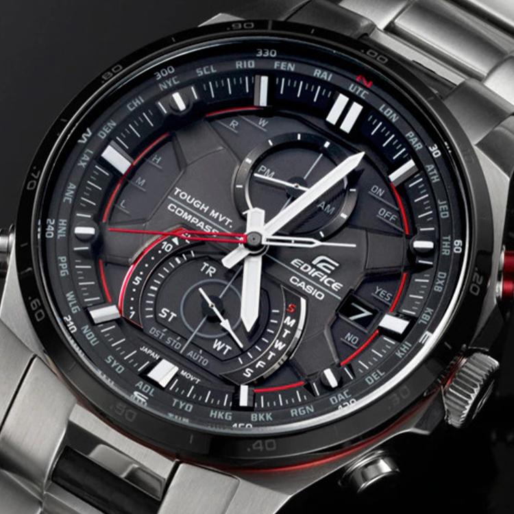 CASIO Men EDIFICE Black Watch EQW-A1200DB-1A EQW-A1200DB-1A