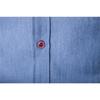 Spring And Autumn Men's Casual Shirt Pocket Patchwork Cotton Slim Denim Shirt