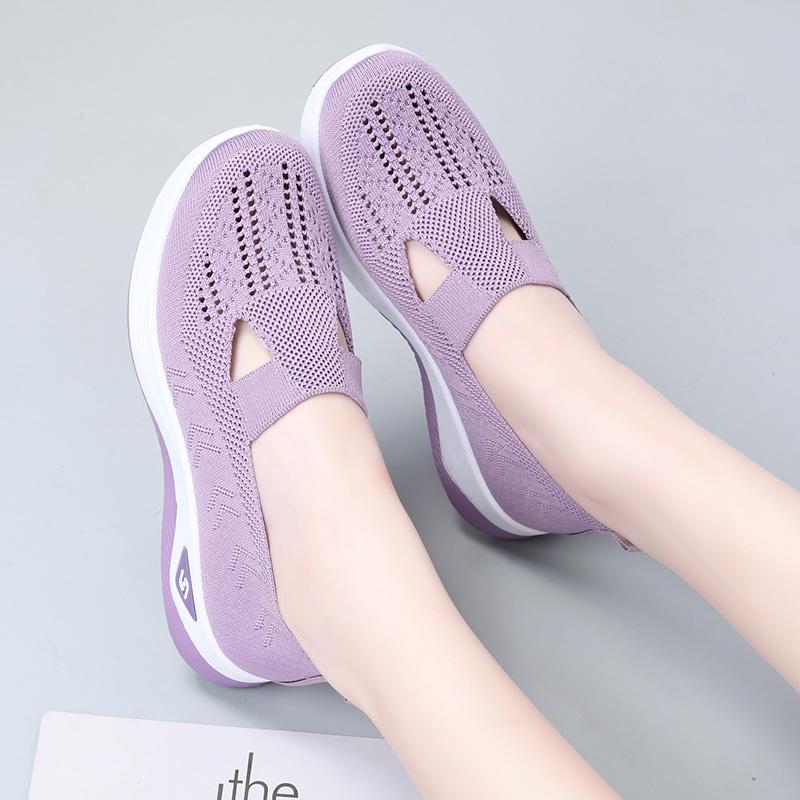 Women Sneakers Fashion Breathable Walking Mesh Platform Shoes Sneakers for Women Gym Vulcanized Shoes Black Female Footwear