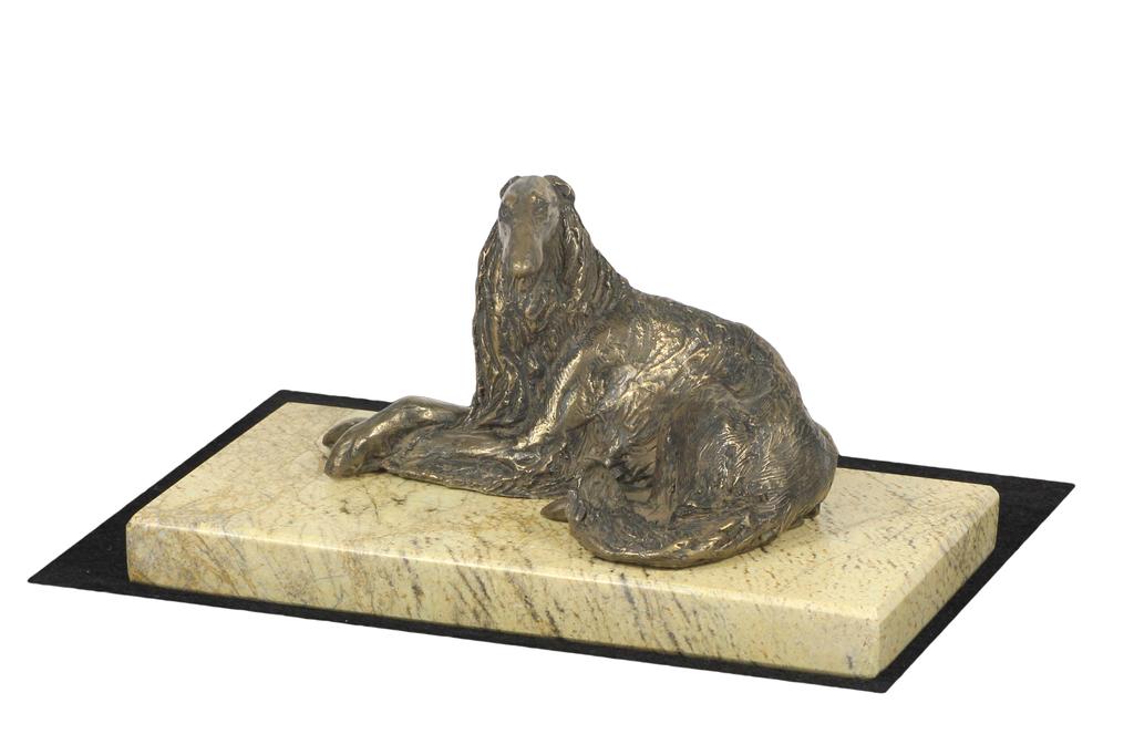 Borzoi, Russian Hunting Sighthound, Russian Wolfhound I - dog figurine, dog silhouette figurine, trophy for Art-Dog dog show exhibition