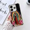Virgen Mary Virgin De Guadalupe Soft Phone Case For Xiaomi Redmi Note 14 15 Pro Plus 13 12 11S 11T 5G 10 9S 9 Plating Anti-Fall