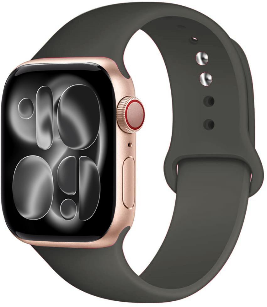 Silicone strap For Apple Watch 11 band 44mm 40mm 49mm 45mm 41mm 38 46mm 42mm correa bracelet iWatch series 9 8 7 6 SE ultra 2 3