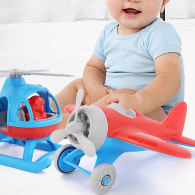 Propeller Airplane Model Kids Educational Helicopter Model Glider Aircraft Water Plane Toddlers Boys Girls Indoor Outdoor Beach Plane Toy