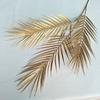 Artificial Plastic Palm Leaves Three Pronged Greenery Wedding Props Photography
