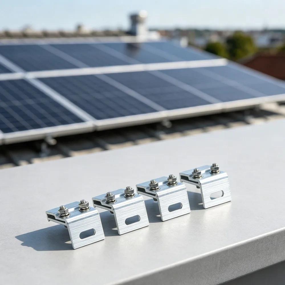 Aluminum Alloy Seam Roof Clamp For Solar Panel Mounting