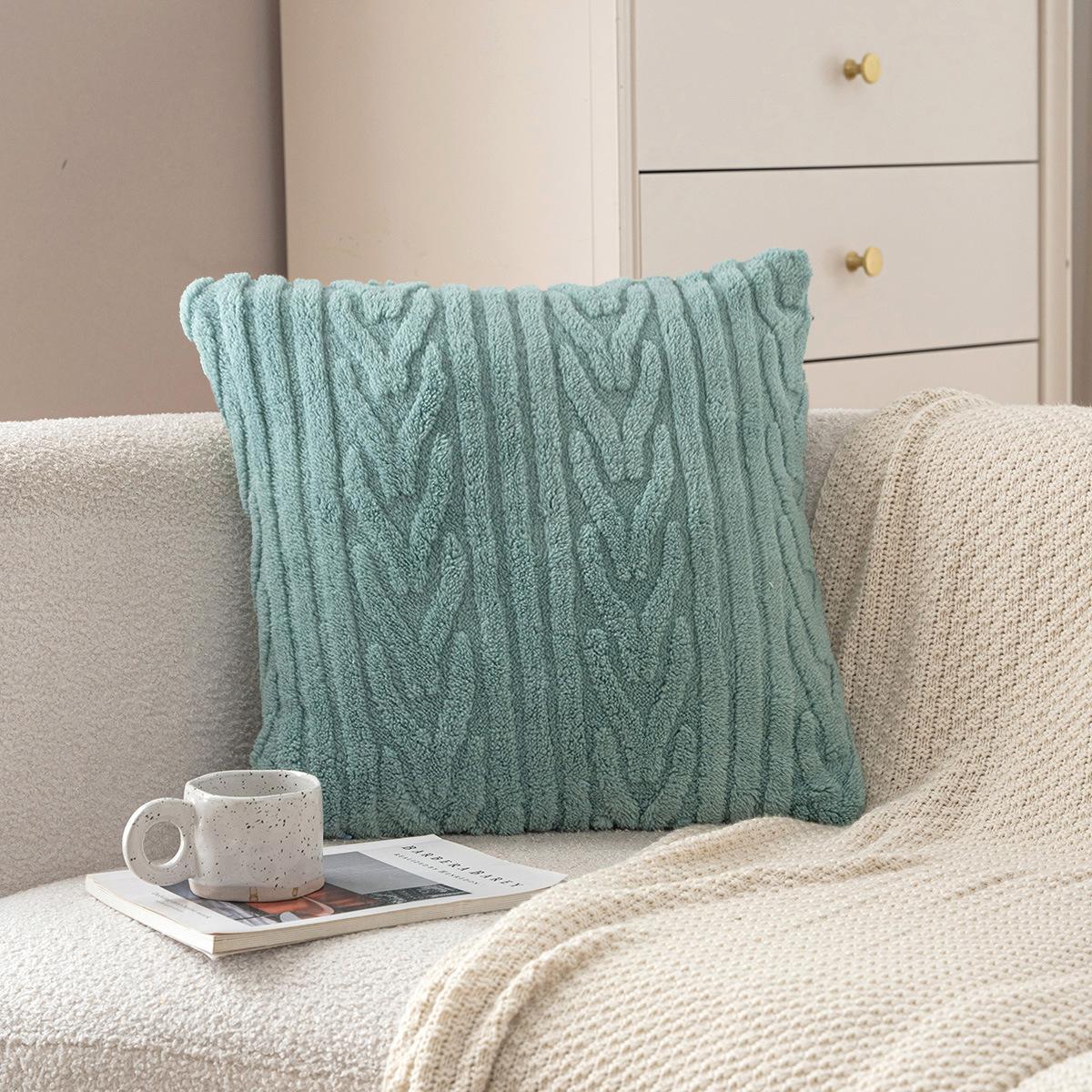 

Новая однотонная простая бархатная наволочка для подушки, декоративная поясничная подушка для дивана в гостиной, наволочка 30 * 50cm