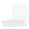 4 Pcs Practical Bookends Acrylic Book Support L-Shape Book Holders Stand Shelf Decorative Bookends for Students