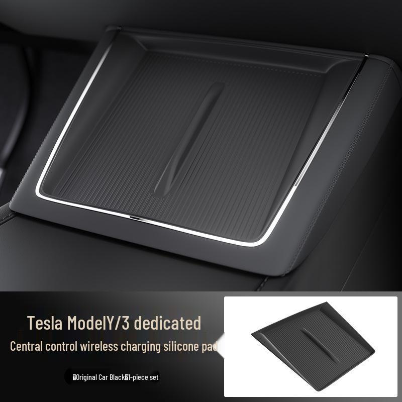 Cross-border Tesla Console Wireless Charging Anti-slip Silicone Pad