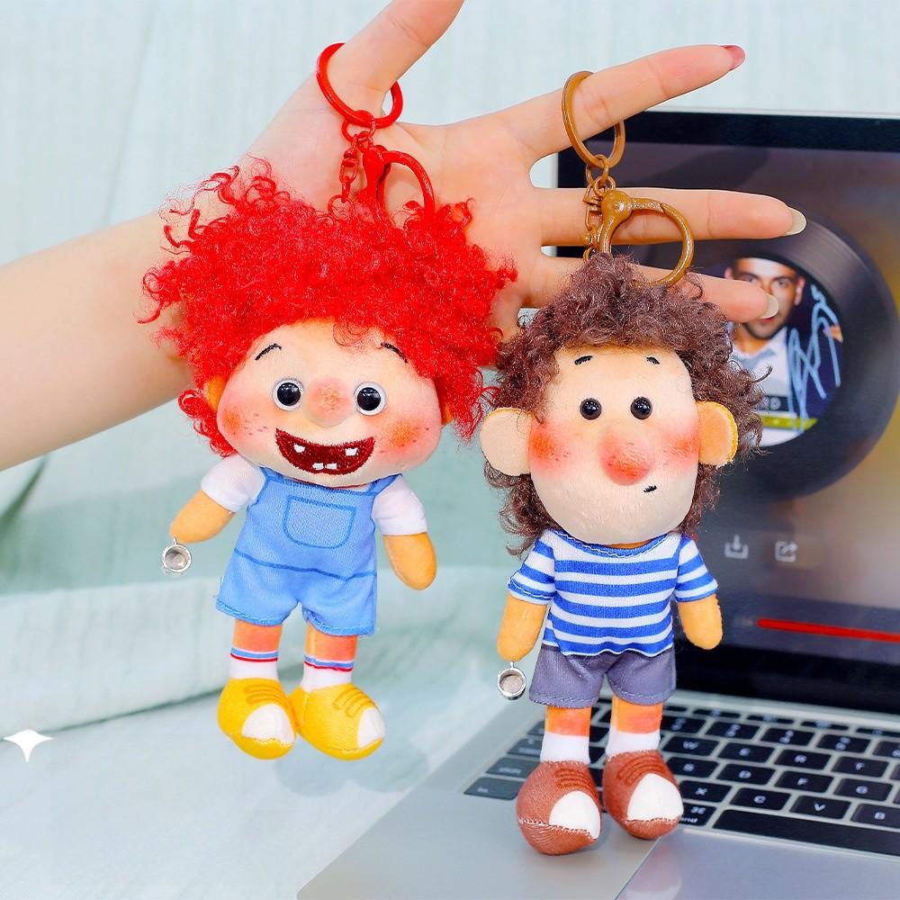 Plush Keychain Cute Fluffy Bear With Polyester Fiber For Gift And Decoration