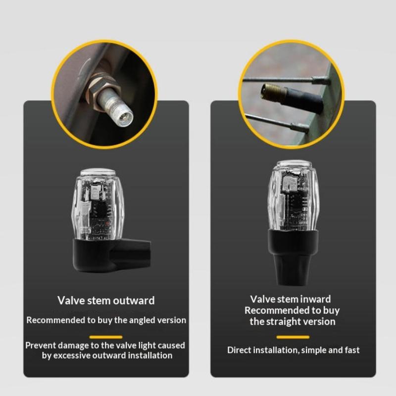 2/4Pcs Auto Shining Bike Moto Wheel Tire Tyre Light Hub Lamp Air Valve Stem Led Light With Cap Cover Car Styling Light