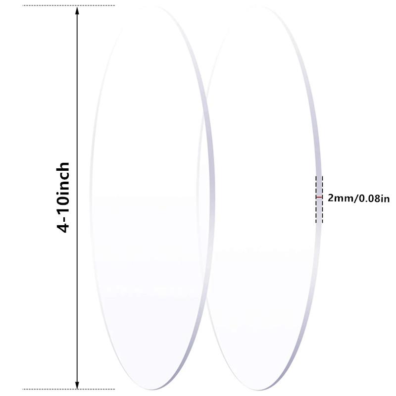 4/6/8/10Inch Round Acrylic Cake Discs Topper Reusable Acrylic Cake Boards Disk Base for Cakes Trimming Decorating Supplies