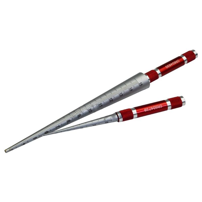 Calibro a cono Calibro conico per fori Righello per dimensioni fori Acciaio inossidabile Strumento di misurazione 1-6,5 mm 3-15 mm 15-30 mm 30-45 mm