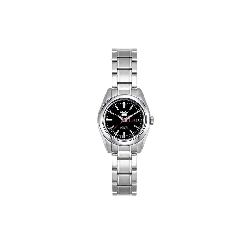 SEIKO Calendar Waterproof Business Automatic Steel Strap Women s Watch Black Dial SYMK17J1 чёрный