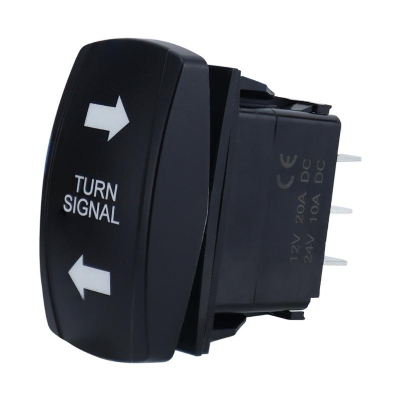 Turn Signal Switch with Flasher Relays Kit ON Off ON Rocker Switches for ATV Motorcycle Universal Motor Internal Switch