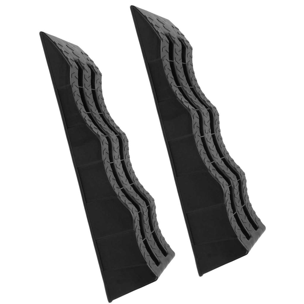 2PCS Automotive Leveling Ramp 7716LBS Capacity 3 Different Height Long Lasting Use for Travel