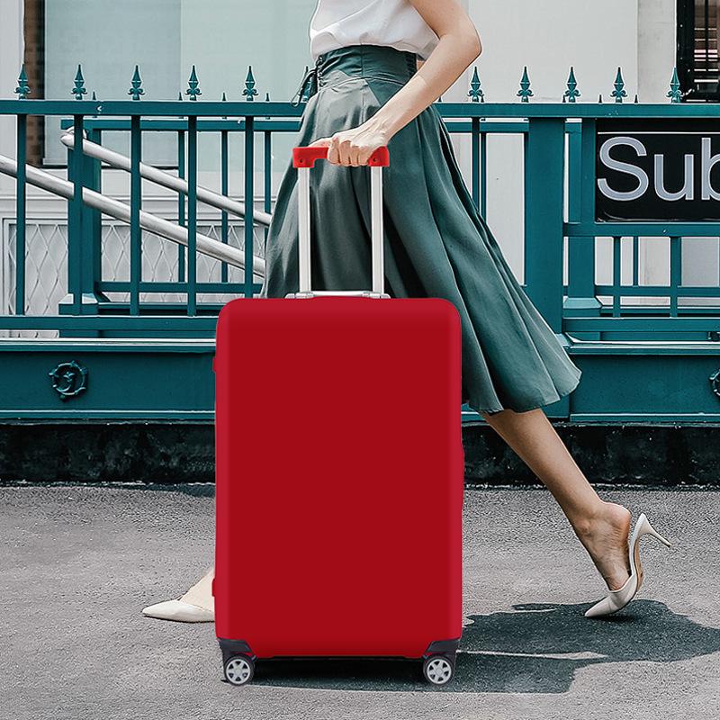 Verdickte elastische Schutzhülle für Koffer: Staubdichte, verschleißfeste Leder-Trolley-Hülle.