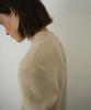Anout Fur Half Neck T-Shirt Beige