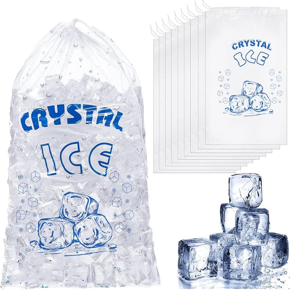 

10 Pounds Storage 20 x 12 inch Ice-bag Storage With Drawstring Plastic Bag Heavy duty Ice Bags