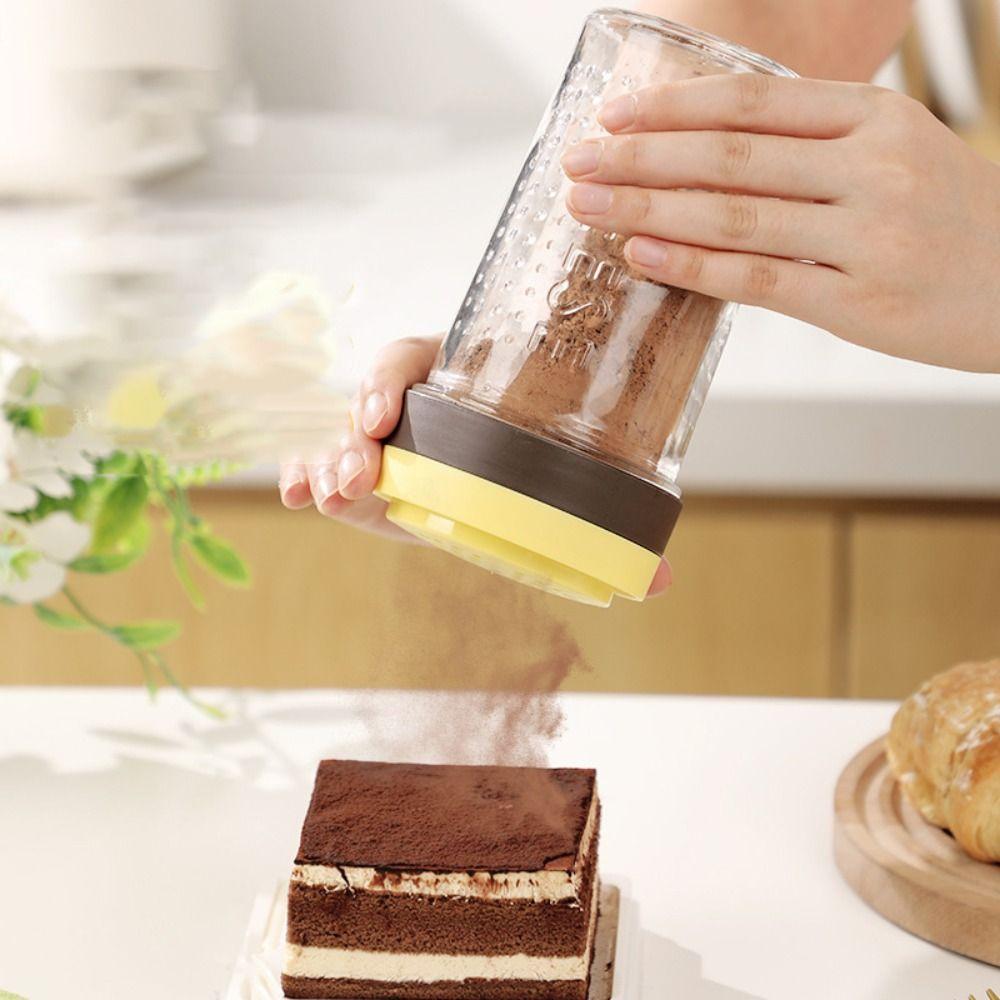 Rotatable Lid Grated Cheese Bottle Dustproof Barbecue Seasoning Jar Cheese Sprinkler  Cumin Powder