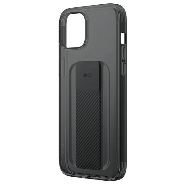 Custodia per iPhone 14 UNIQ Heldro Mount nero/fumo vapore