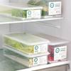 Refrigerator Organizer Fridge Storage Box Fresh Vegetable Scallions Boxes Drain Basket Food Storage Containers Kitchen Organizer
