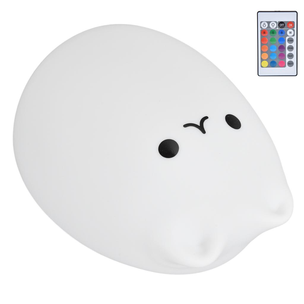 Silicone LED Night Light Remote Control USB Charging Colorful Cat Light for BedroomPopular Cat