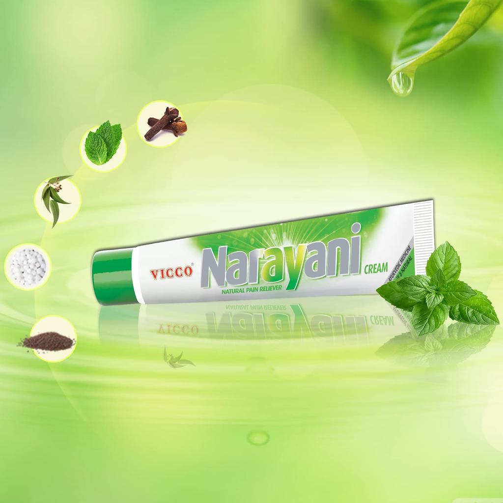 Vicco Narayani Ayurvedic Cream For Joint, Back & Muscle Relief | Herbal Pain Balm For Relaxation & Comfort | 30 g Each, Pack Of 2