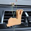 Auto Vermehrungsvase Auto Pflanzenhalter Holz Hydroponisch Aromatherapie Parfüm Dekor Für Männer Frauen Auto Van Wohnmobil Zuhause Automobil