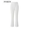 PORTS Women's Solid Straight-Leg Commuter Trousers